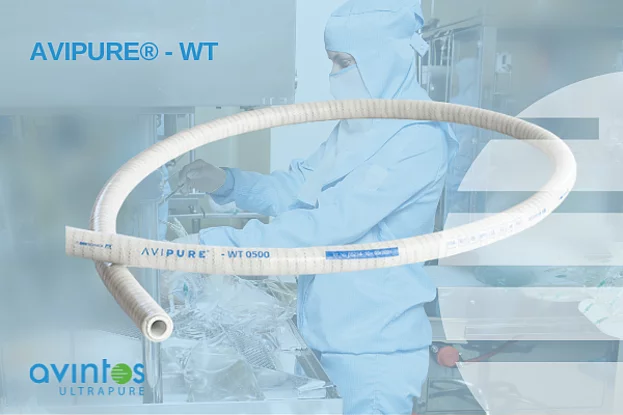 AVIPURE® - WT Drahtverstärkte Silikonschläuche mit PTFE Inliner